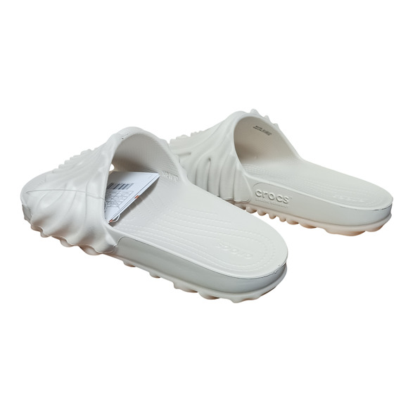 Salehe Bembury x Crocs Pollex Slide Parsnip 208685-1MC Fingerprint Design M10W12 - Picture 13 of 15